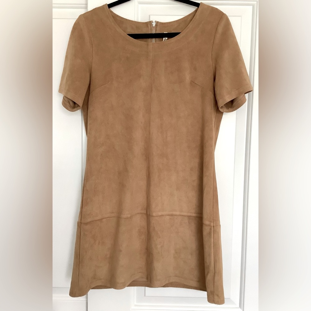 Chic Tan Mini Dress
